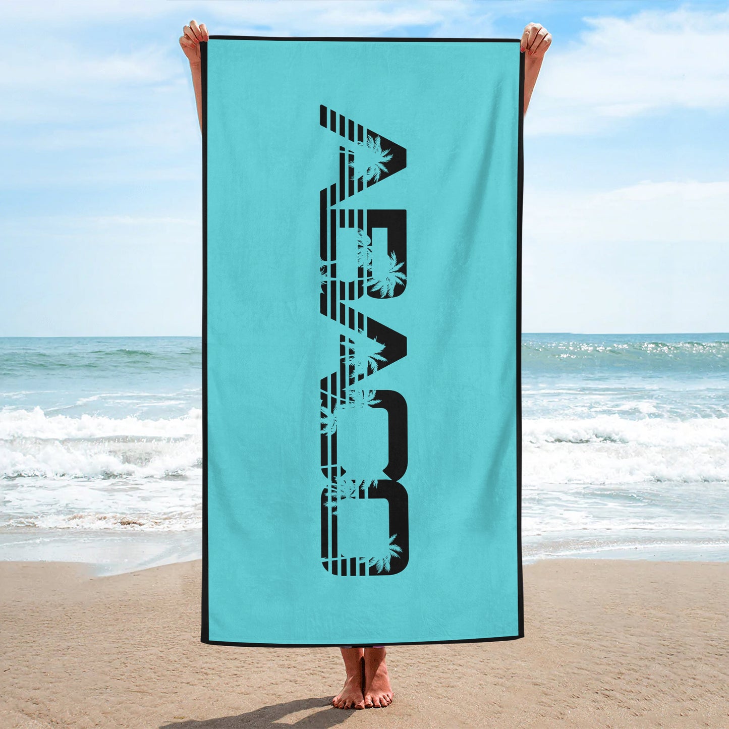 Abaco Caribbean Blue Ultra Soft Beach Towel