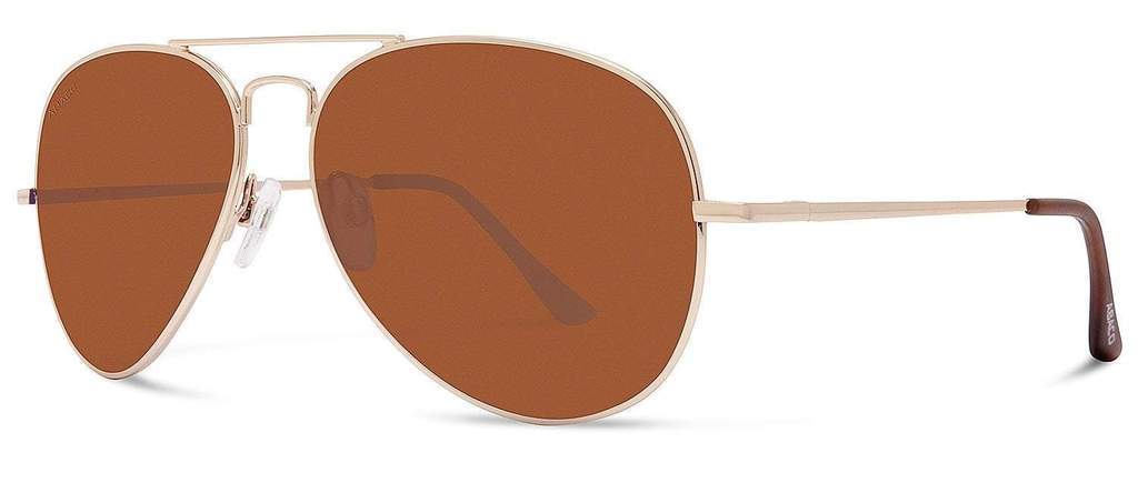 Abaco Dakota Gold Sunglass Polarized Brown Lens Side