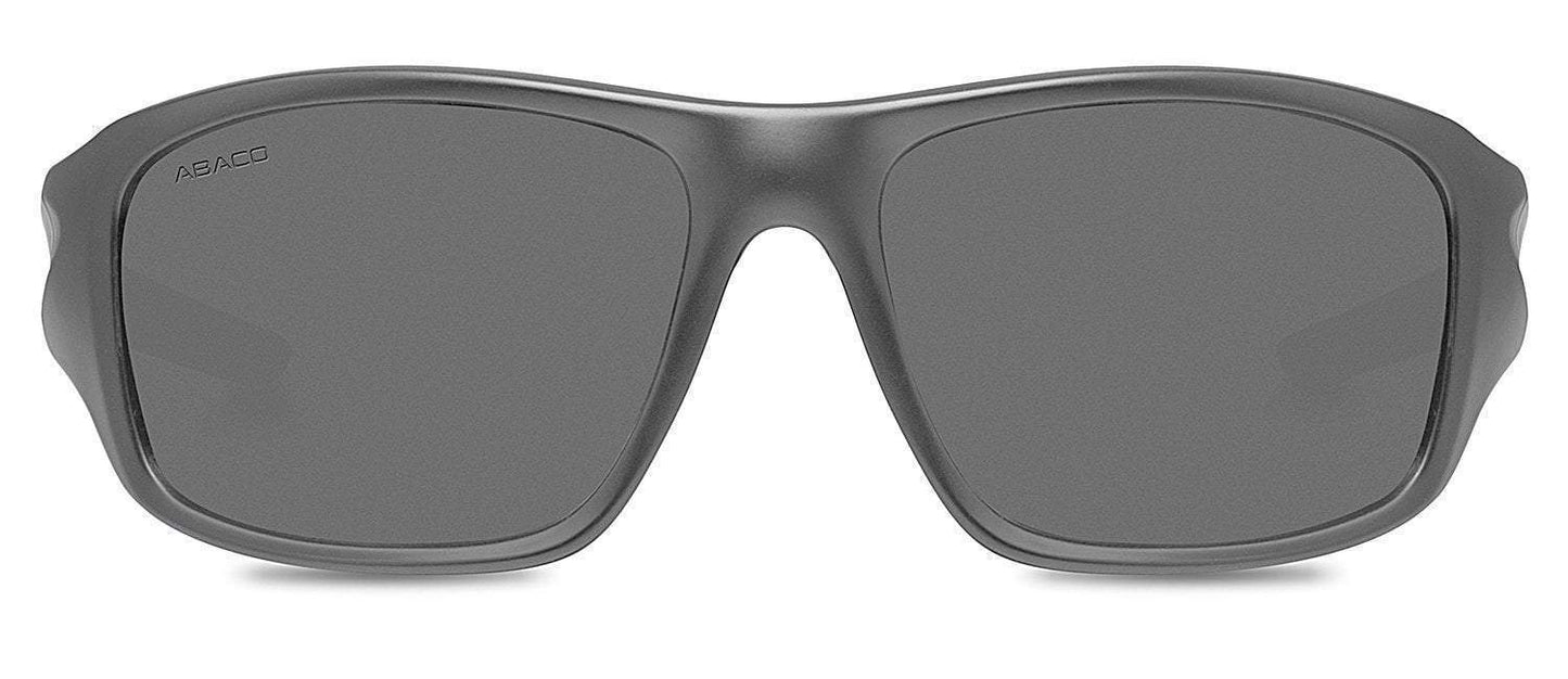 Abaco Radman Matte Black Sunglass Polarized Grey Lens Front