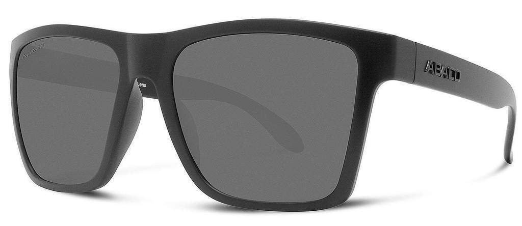 Abaco Cruiser II Matte Black Sunglass Polarized Grey Lens Side