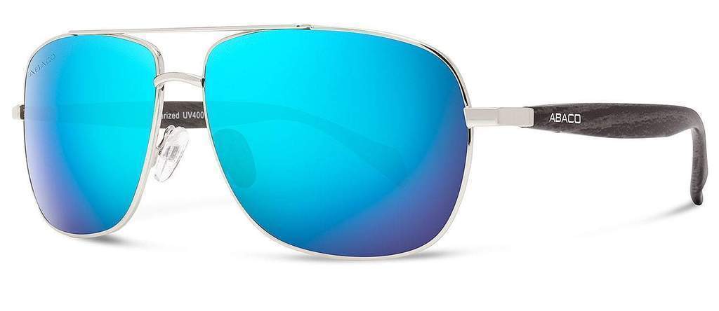 Abaco Austin Silver Sunglass Ocean Polarized Lens Side