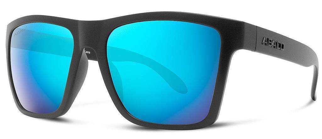 Abaco Cruiser II Matte Black Sunglass Polarized Ocean Mirror Lens Side