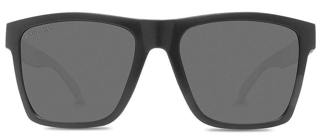 Abaco Cruiser II Matte Black Sunglass Polarized Grey Lens Front