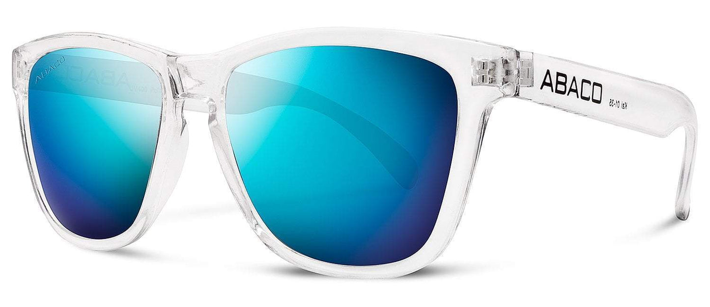 Abaco Kai Crystal Clear Sunglass Polarized Ocean Mirror Lens Side