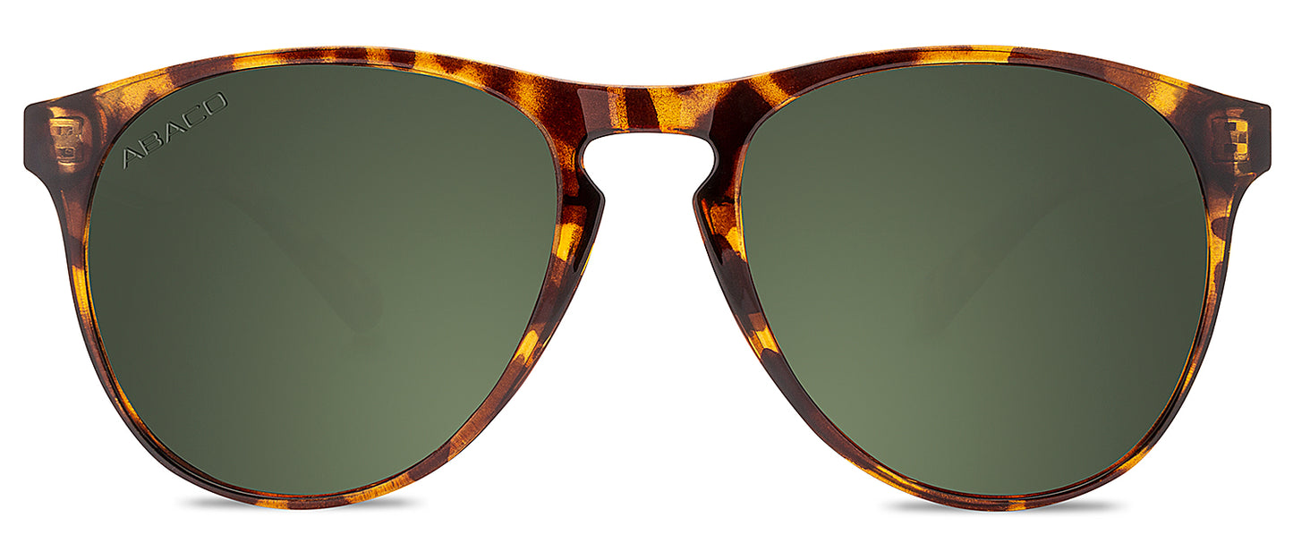 Abaco Logan Tortoise Sunglasses Polarized G15 Lens Front