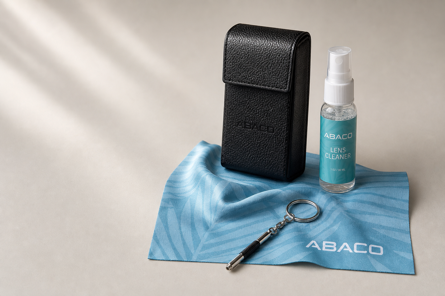 View of Sunglass Cleaning Kit