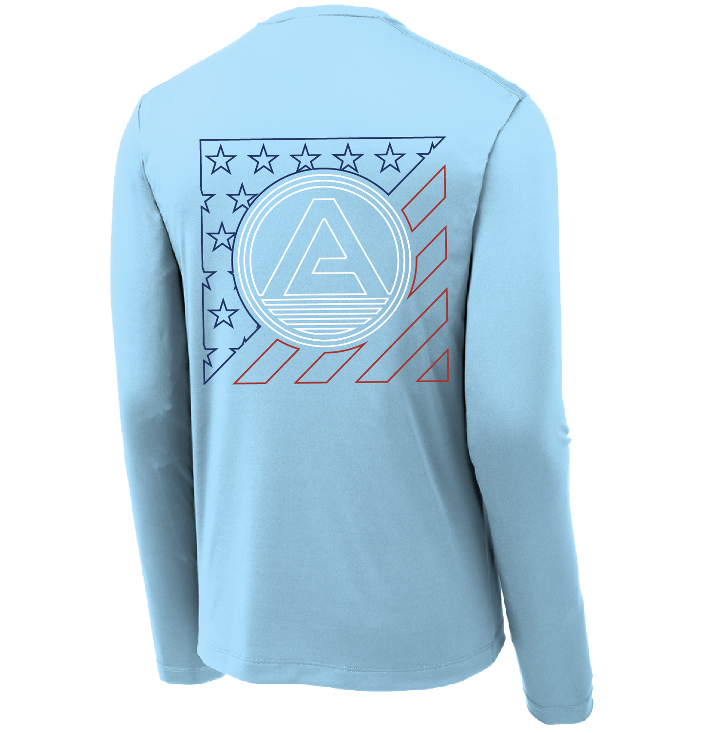 View of Abaco Stars & Bars UV Performance Shirt