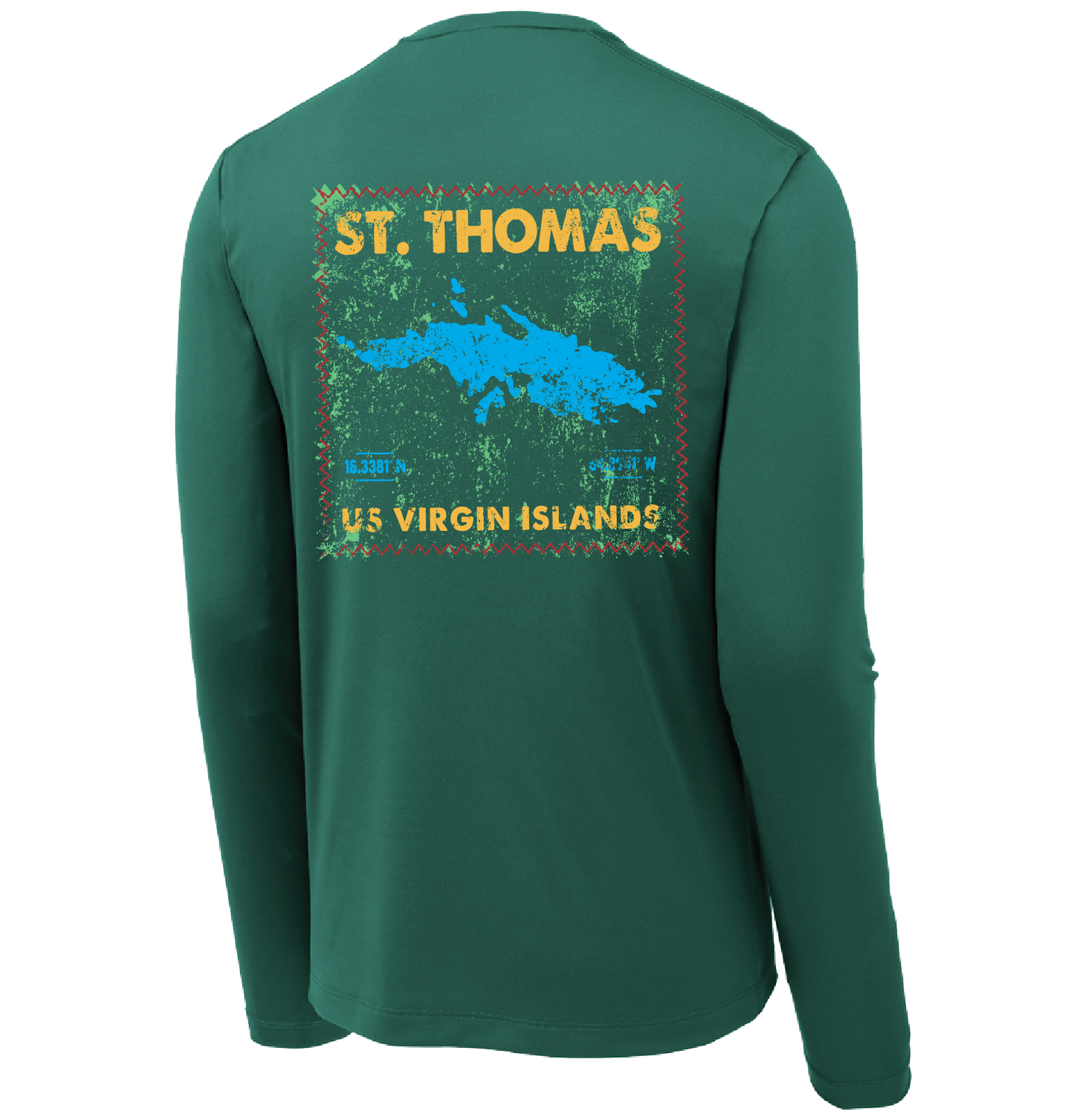 View of St Thomas UV Performance Shirt