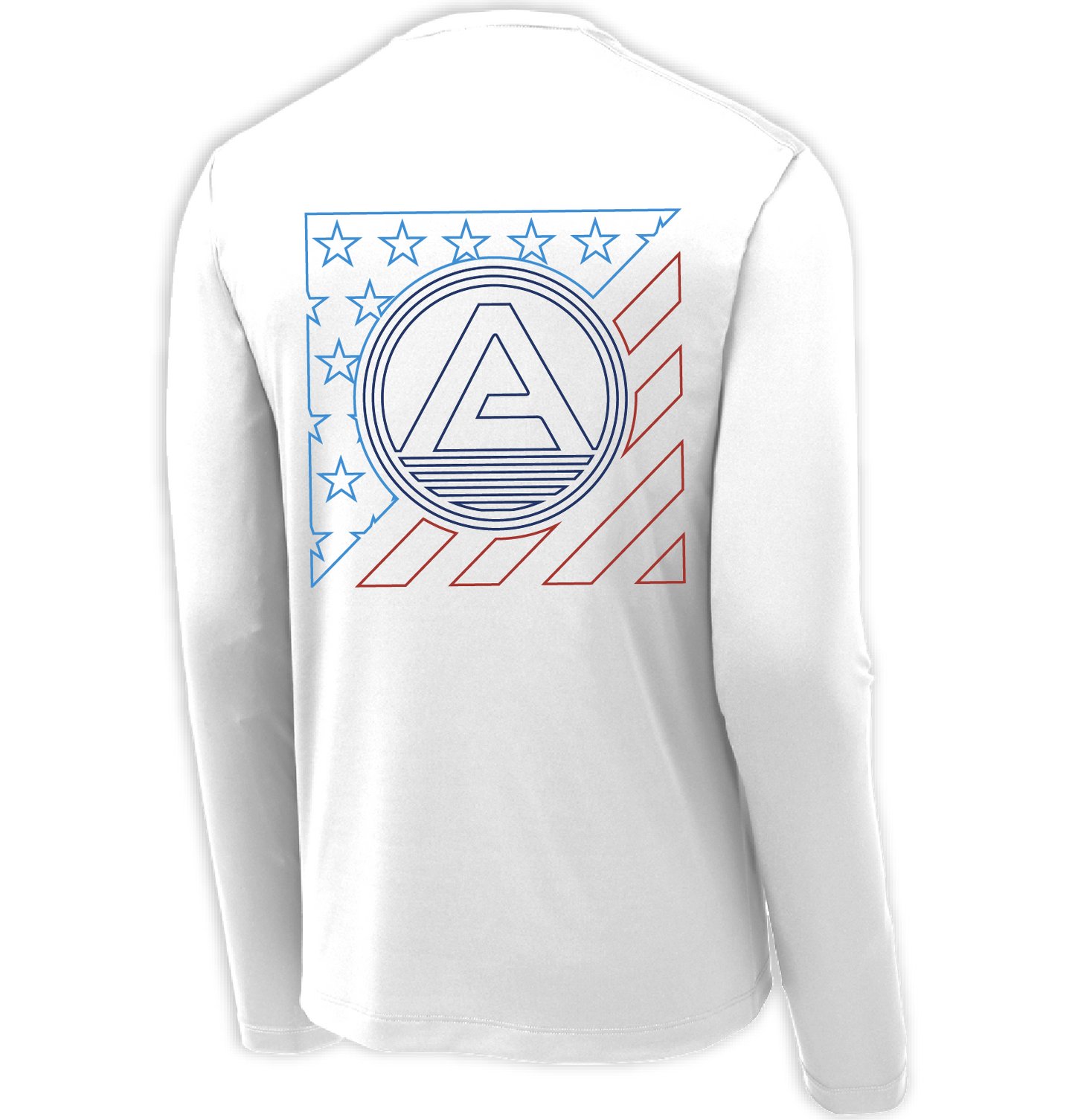 View of Abaco Stars & Bars UV Performance Shirt