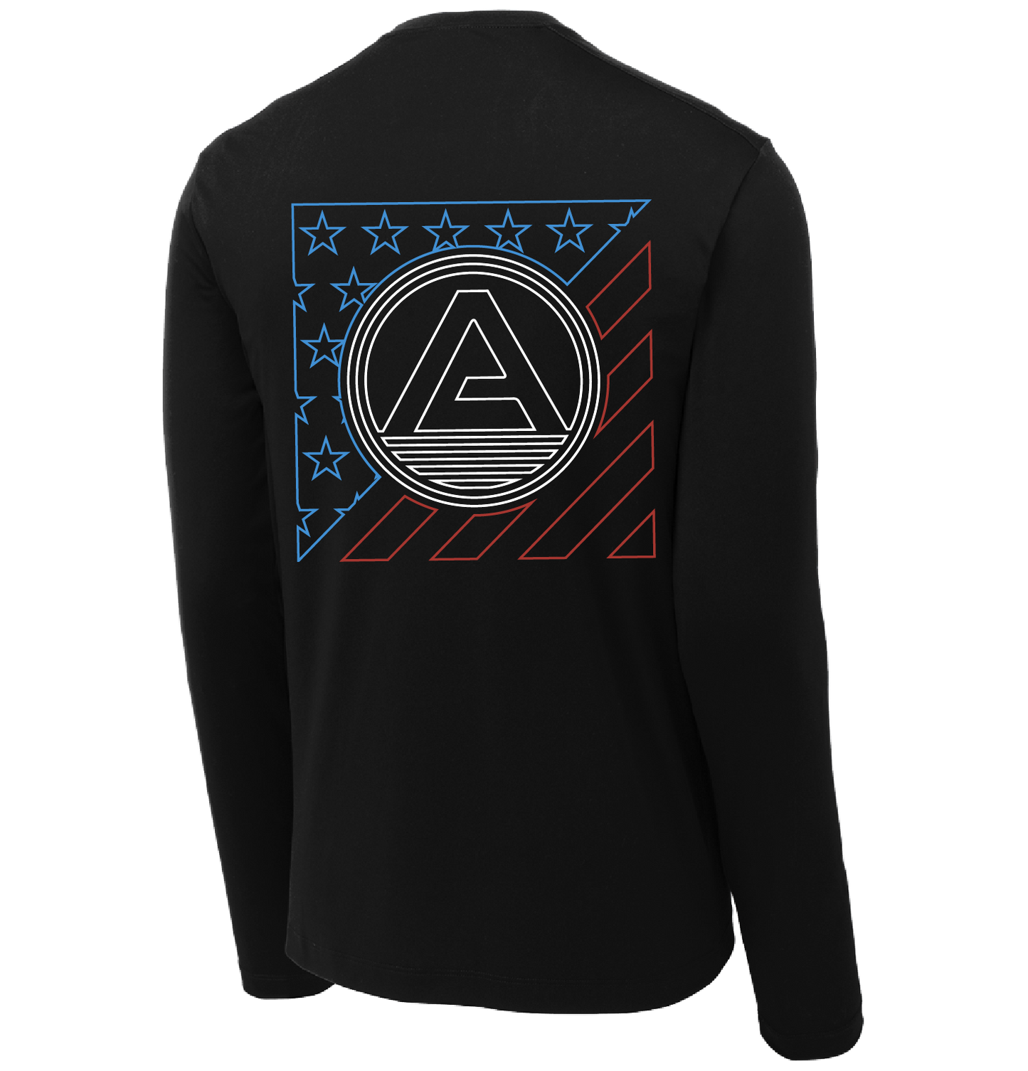 View of Abaco Stars & Bars UV Performance Shirt