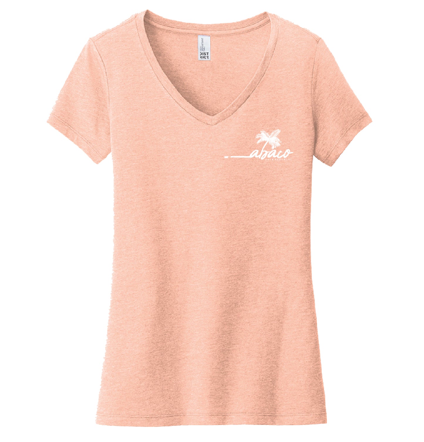 Abaco Palm Women's V-Neck Tee