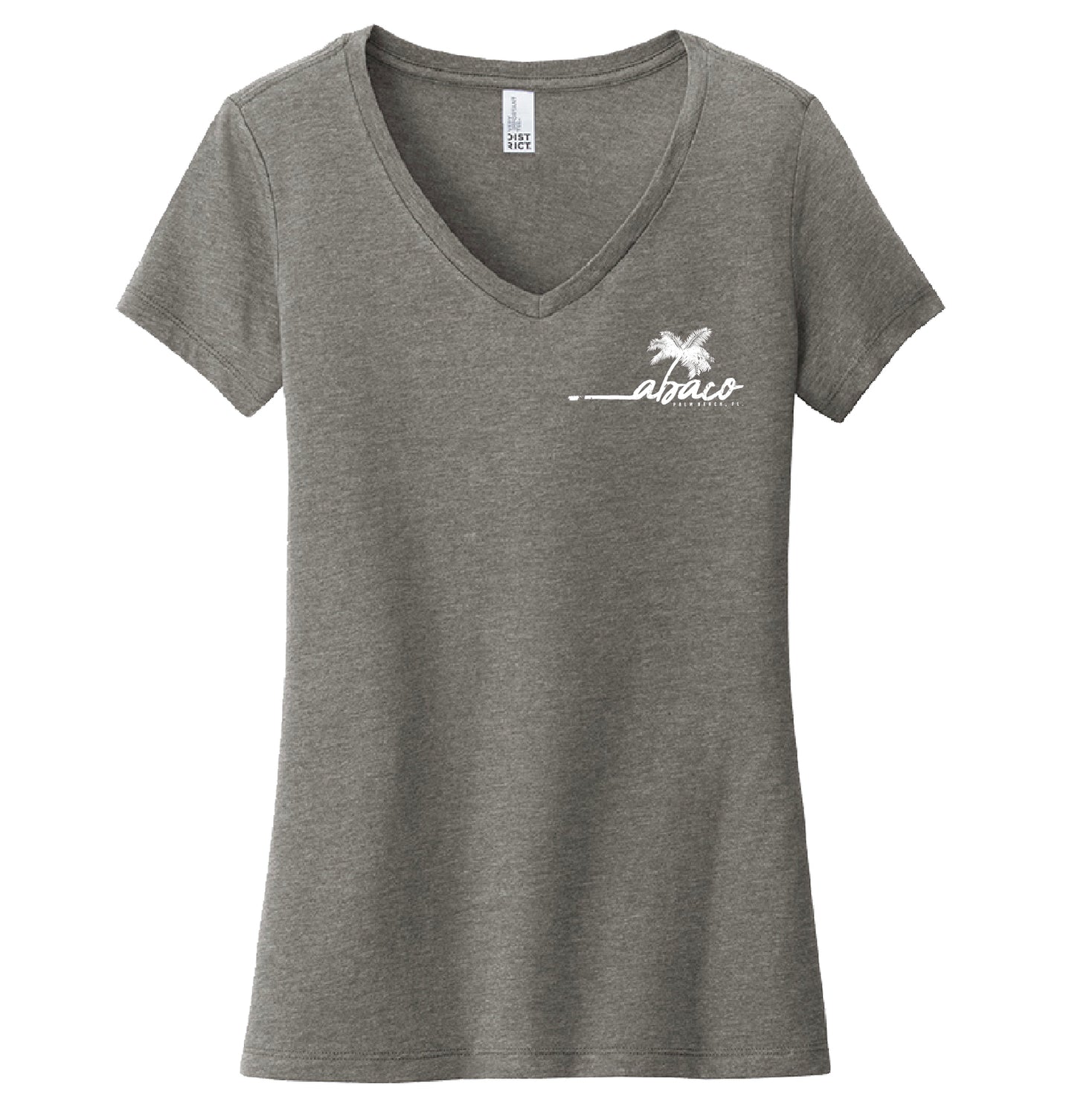 Abaco Palm Women's V-Neck Tee