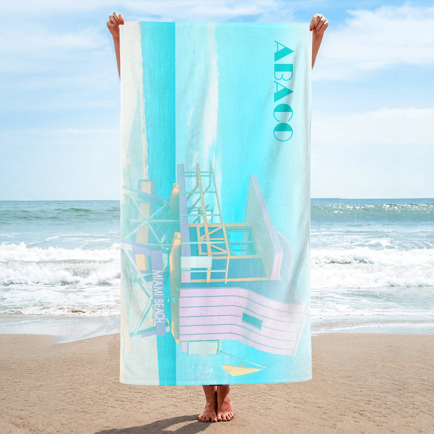 Abaco Miami Beach Ultra Soft Beach Towel