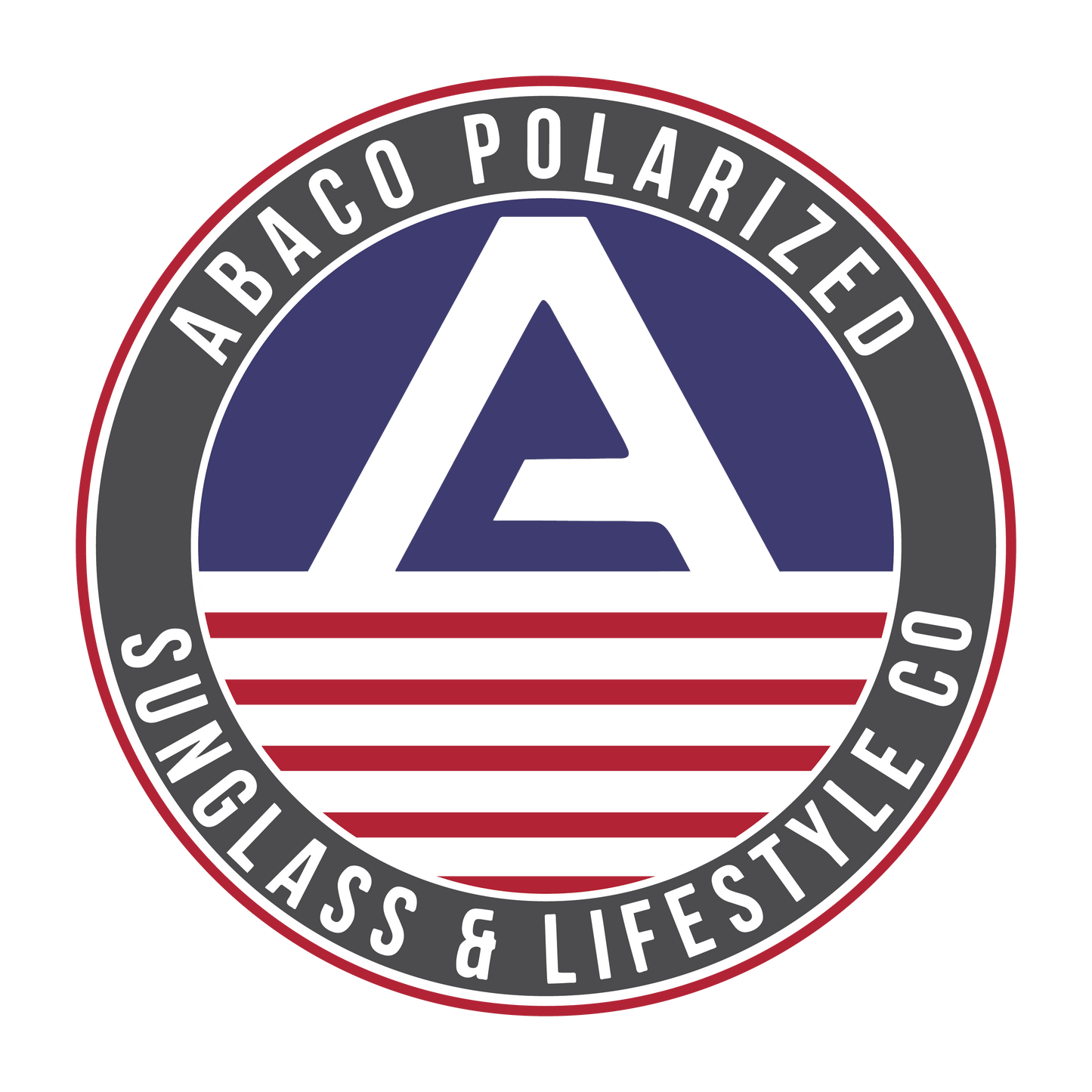 View of Abaco Sea-Sun Freedom Logo Sticker