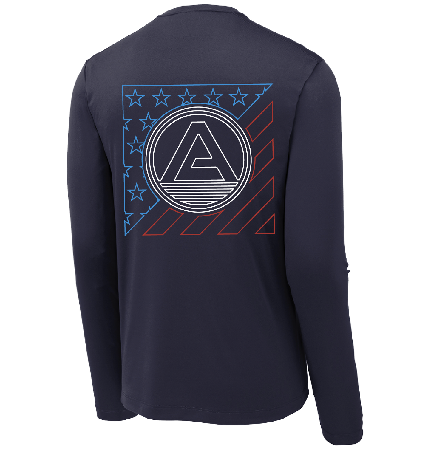 View of Abaco Stars & Bars UV Performance Shirt
