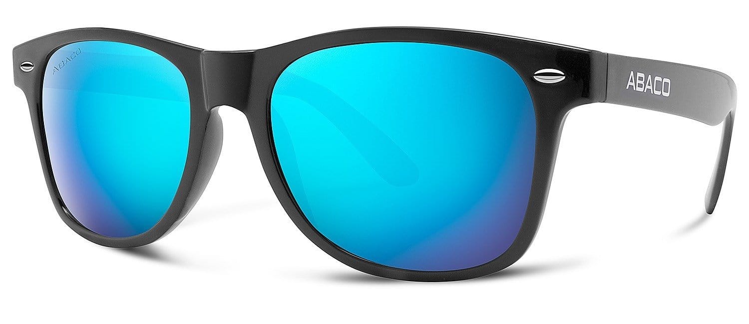 Abaco Waikiki Black Sunglasses Polarized Ocean Mirror Lens Side