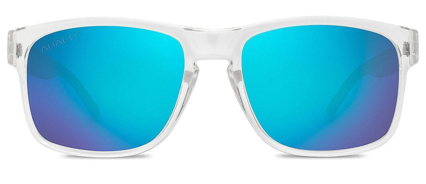 Abaco Dockside Clear Sunglass Polarized Ocean Lens Front