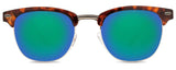 Abaco Montana Tortoise Sunglasses Polarized Ocean Mirror Lens Front