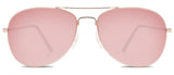 Abaco Avery Rose Gold Sunglass Rose Gold Polarized Lens Front