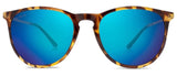 Abaco Piper Tortoise Sunglasses Polarized Ocean Mirror Lens Front