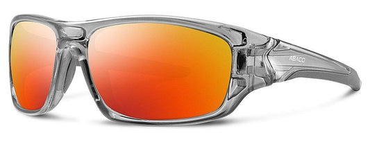 Abaco Radman Translucent Grey Sunglass Polarized Fire Mirror Lens Side
