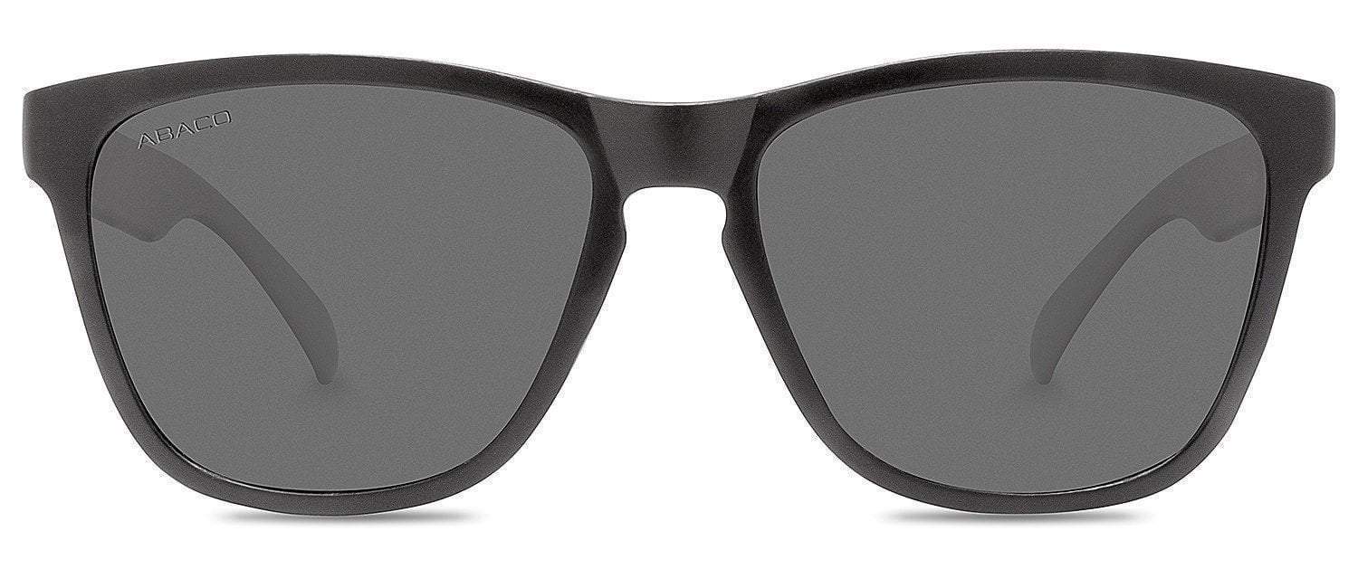 Abaco Kai Matte Black Sunglass Polarized Grey Lens Front