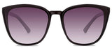 Abaco Chelsea Black Sunglass Polarized Grey Lens Front
