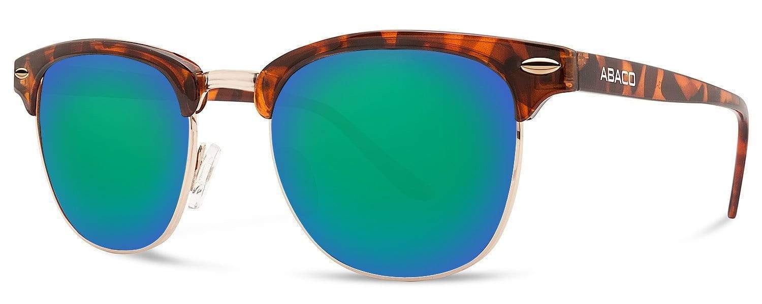 Abaco Montana Tortoise Sunglasses Polarized Ocean Mirror Lens Side
