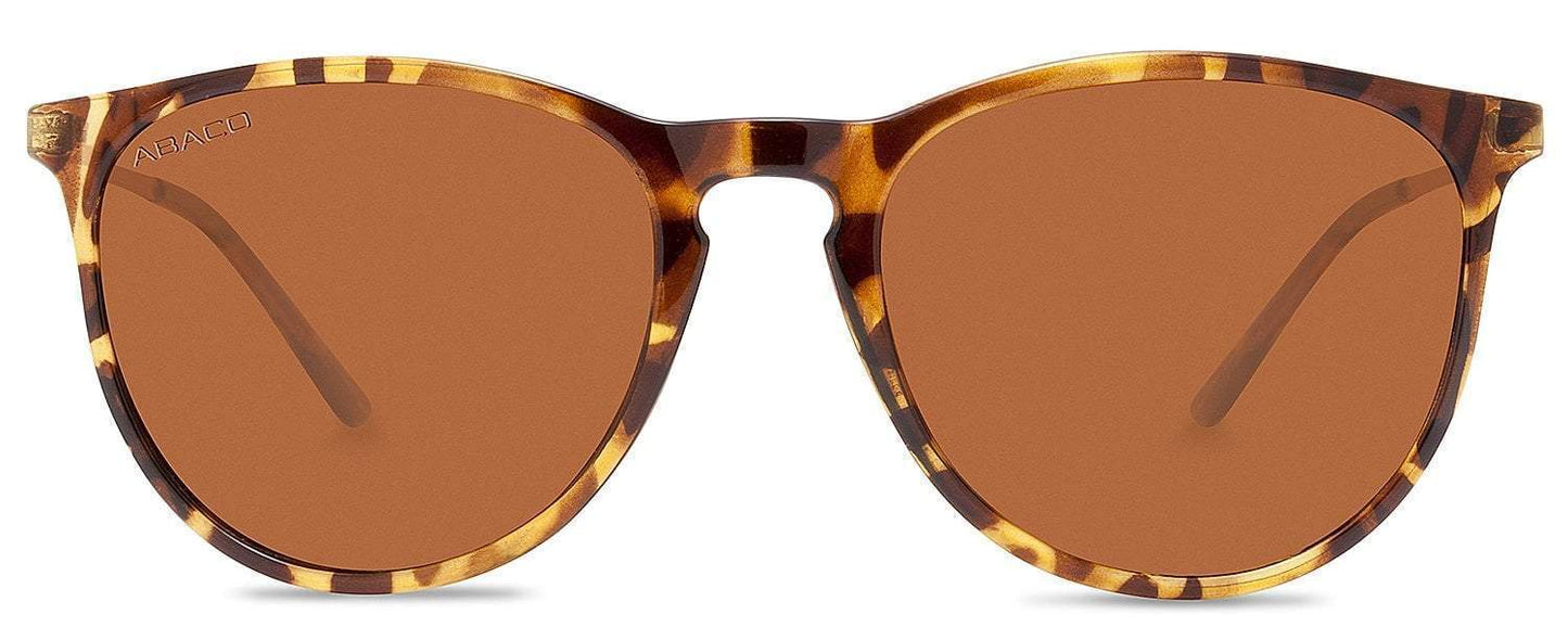 Abaco Piper Tortoise Sunglasses Polarized Brown Lens Front