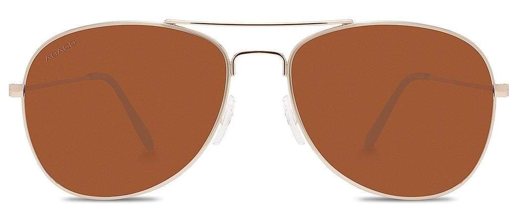 Abaco Avery Gold Sunglass Brown Gradient Polarized Lens Side