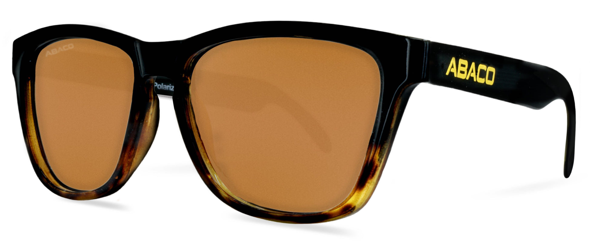 Abaco Kai Black Tortoise Fade Sunglass Polarized Brown Lens Side