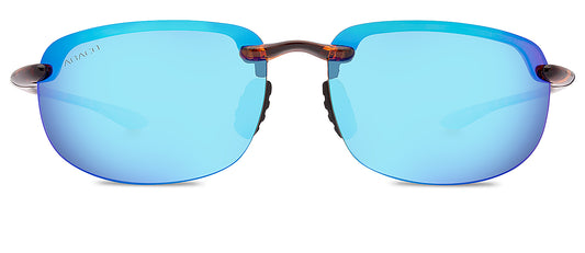 Abaco Lineup Tortoise Sunglass Caribbean Blue Polarized Lens Side