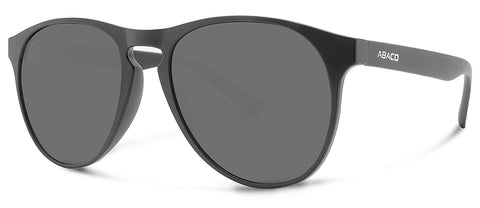 Abaco Logan Matte Black Sunglasses Polarized Grey Lens Front