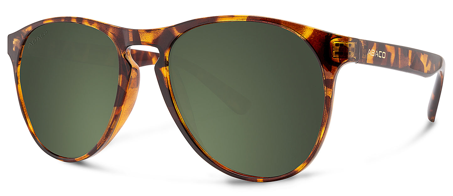 Abaco Logan Tortoise Sunglasses Polarized G15 Lens Side