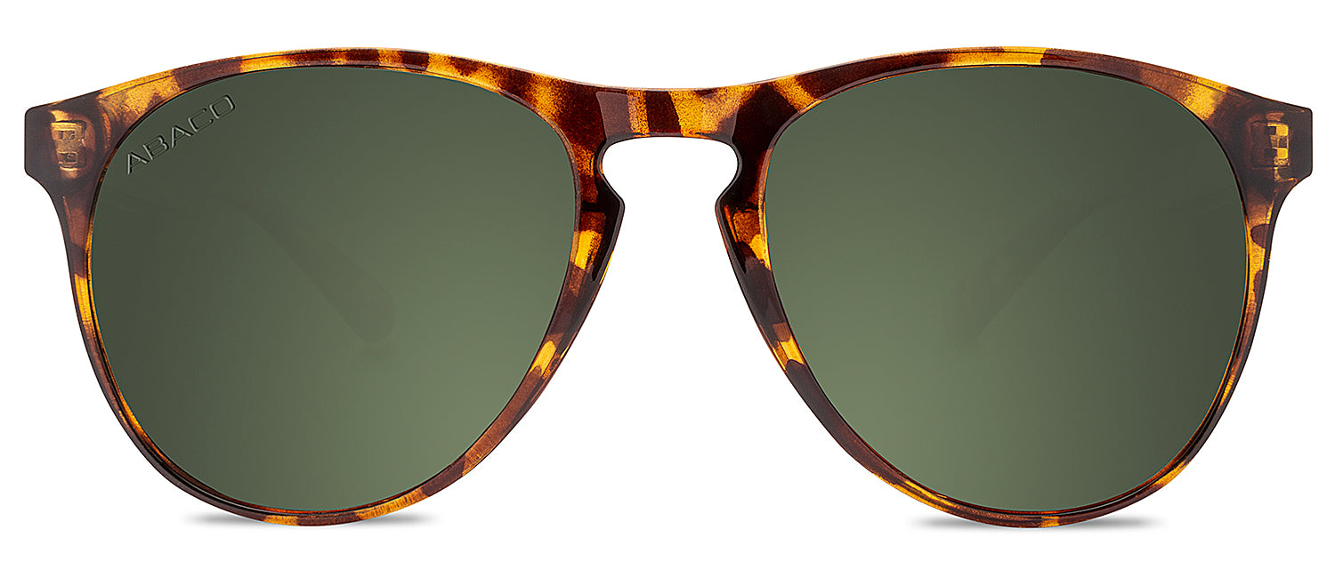 Abaco Logan Tortoise Sunglasses Polarized G15 Lens Front