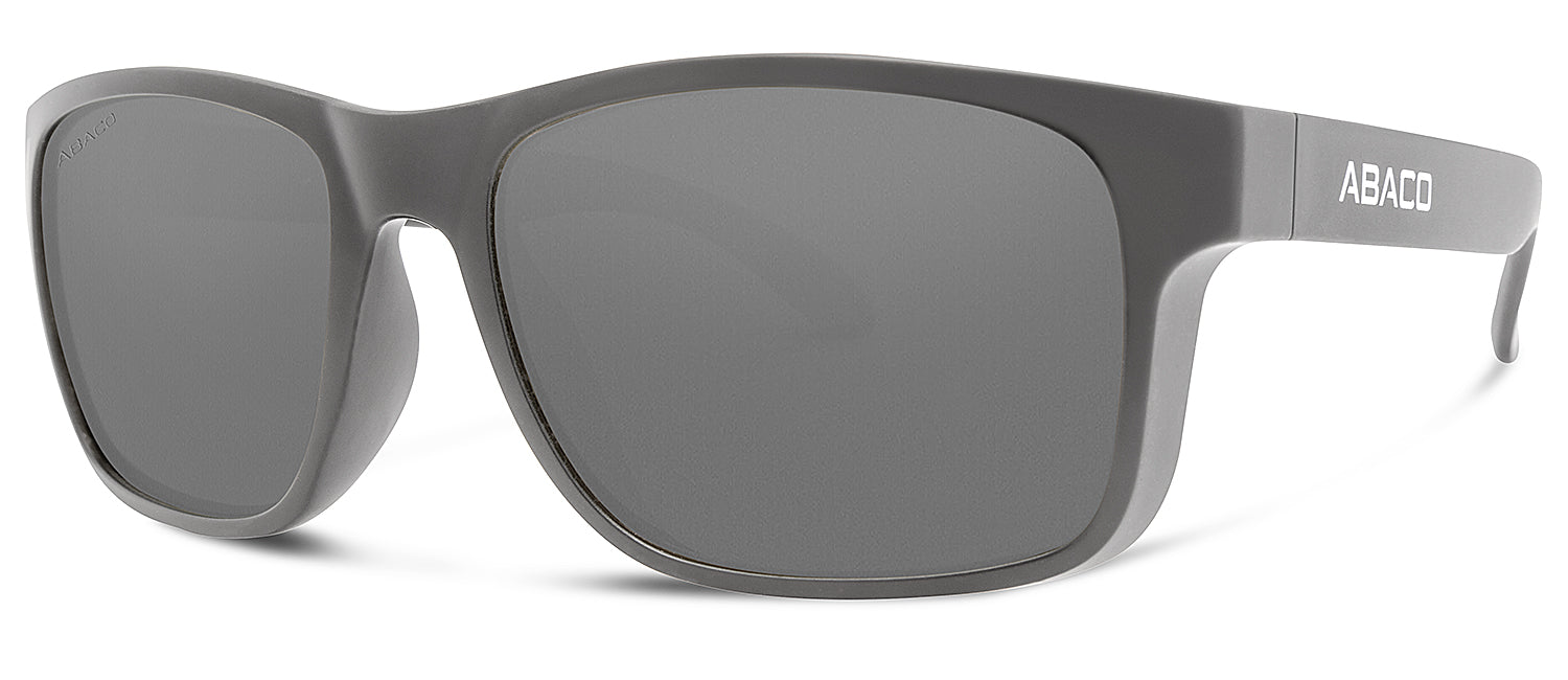 Seaport Junior Polarized Sunglasses Matte Black Frame Grey Lens Side