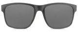 Seaport Junior Polarized Sunglasses Matte Black Frame Grey Lens Front