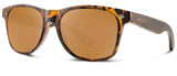 Abaco Taylor Tortoise Bamboo Sunglasses Polarized Brown Lens Side