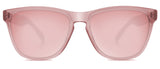 Abaco Kai Translucent Pink Sunglass Polarized Rose Gold Lens Front