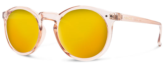 Abaco Vero Champagne Sunglasses Polarized Rose Gold Lens Side