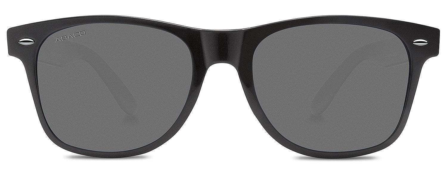 Abaco Waikiki Black Sunglasses Polarized Grey Lens Front