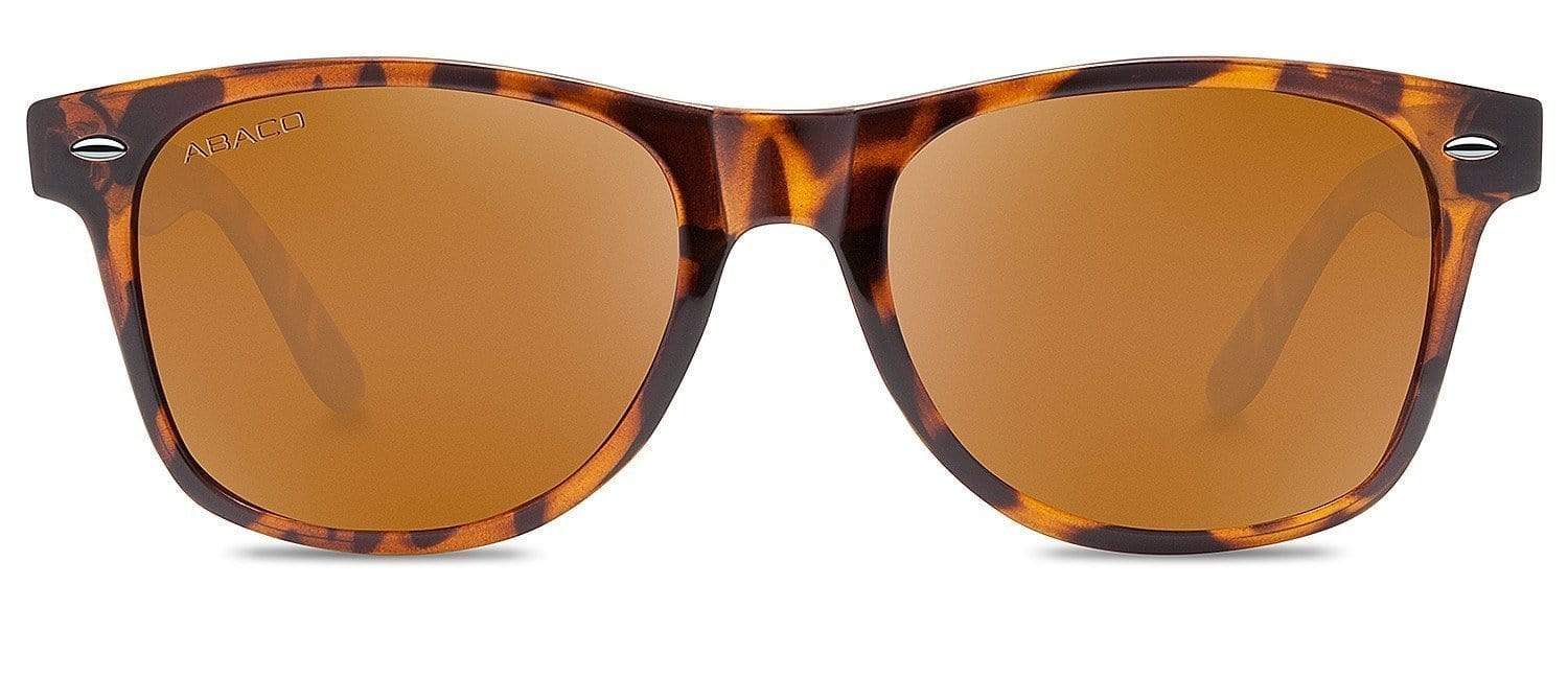Abaco Waikiki Tortoise Sunglasses Polarized Brown Lens Front