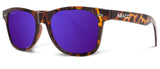 Abaco Waikiki Tortoise Sunglasses Polarized Purple Mirror Lens Side
