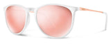 Abaco Piper White Sunglasses Polarized Rose Gold Lens Side